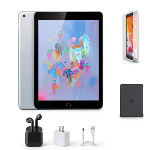 Apple iPad 6th Gen WiFi Cellular 32GB Space Gray Tablet-1
