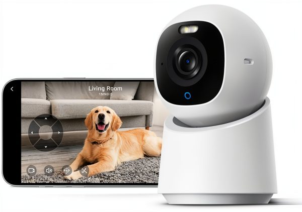 FINEAK E30 4K Indoor Security Camera AI Pet Tracking-0