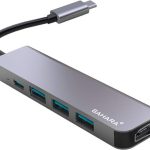 SaharaCase USB C Hub 5 Port Aluminum Alloy Docking Station-0
