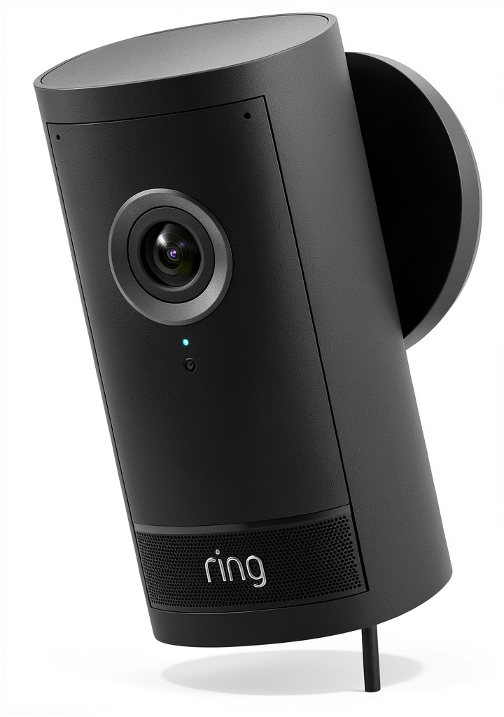 Ring Outdoor Cam Pro mounted on an exterior wall with clear video display