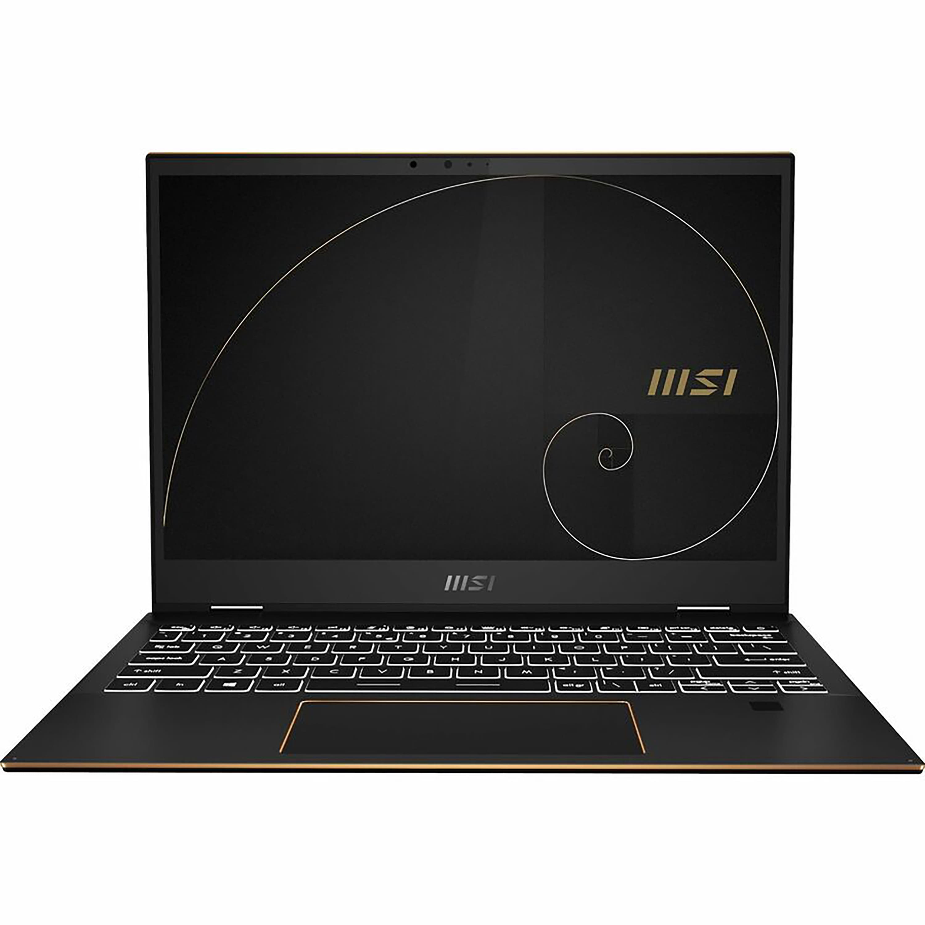 MSI Summit 2 in 1 laptop displaying a creative application on its touchscreen