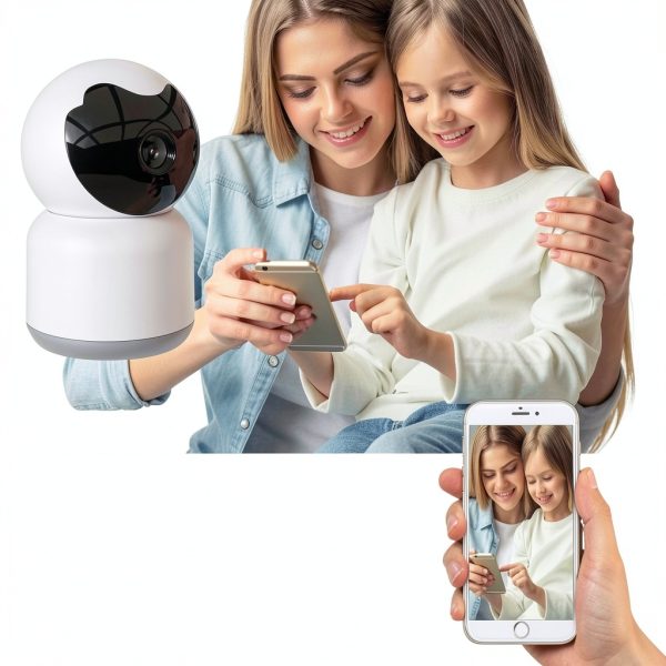 Cluzine 3MP Indoor Smart Security Camera Pan Tilt Alexa-1