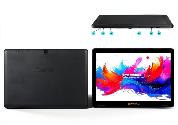 LINSAY 10.1 Inch Octa Core 256GB Android 15 Tablet Green-4