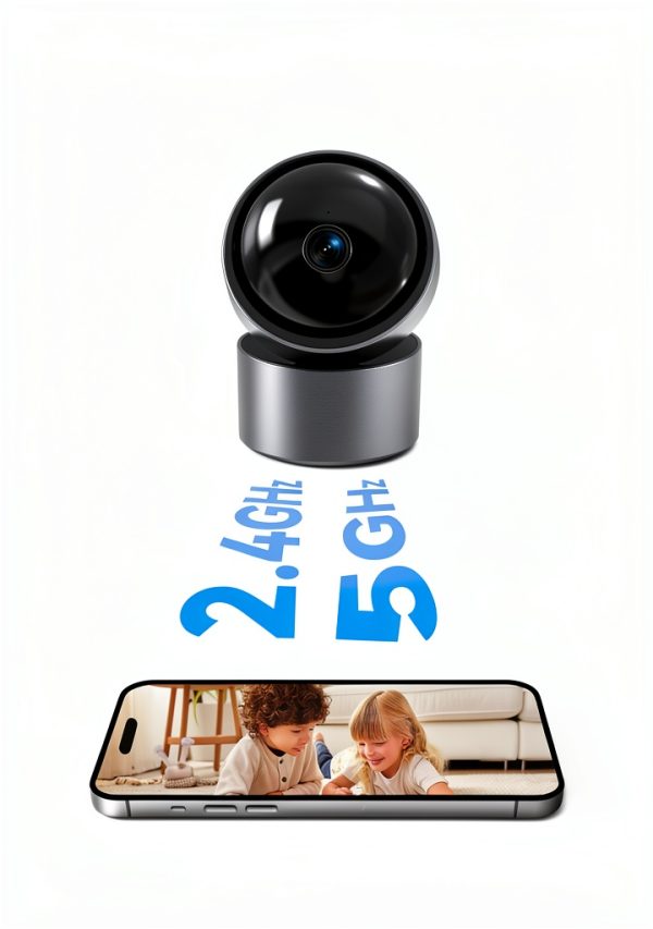 Cluzine 2K Indoor Security Camera 360 View AI Recognition-5