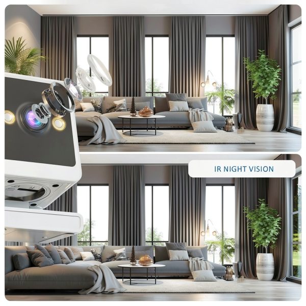 Cluzine Tuya 3MP Mini Home Security Wireless Camera Indoor-5