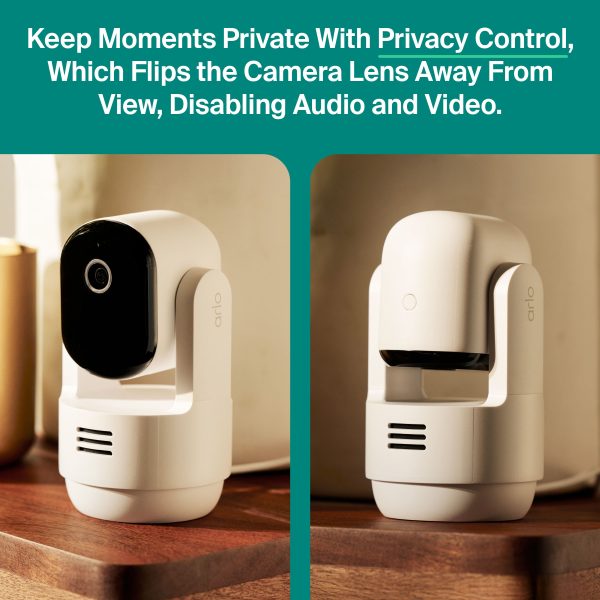 Arlo Essential Indoor Security Camera 2K Pan Tilt Plug In-5