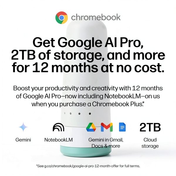 HP Chromebook Plus 14 2K Touchscreen Laptop Intel Core N355-18