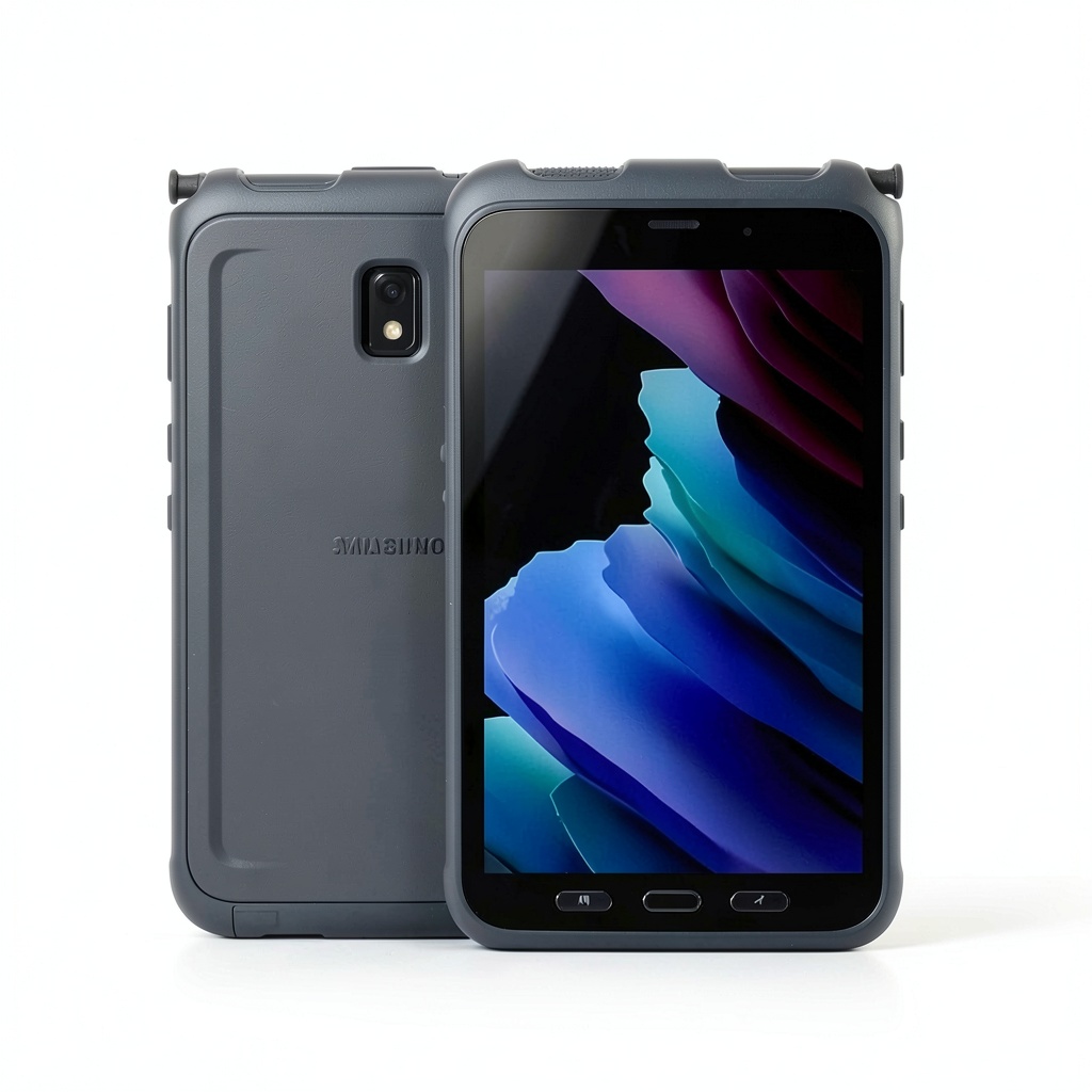 Samsung Galaxy Tab Active3 tablet in a rugged outdoor setting
