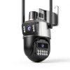 Cluzine 6MP Dual Lens Outdoor Security Camera AI Tracking-1