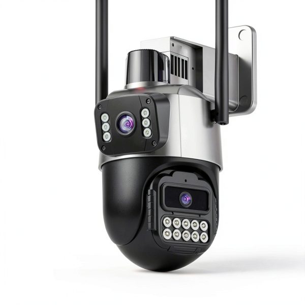 Cluzine 6MP Dual Lens Outdoor Security Camera AI Tracking-1