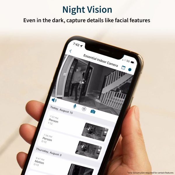 Arlo Essential Indoor 2K Security Camera Automated Privacy-5