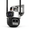 Cluzine 6MP Dual Lens Outdoor Security Camera AI Tracking-6