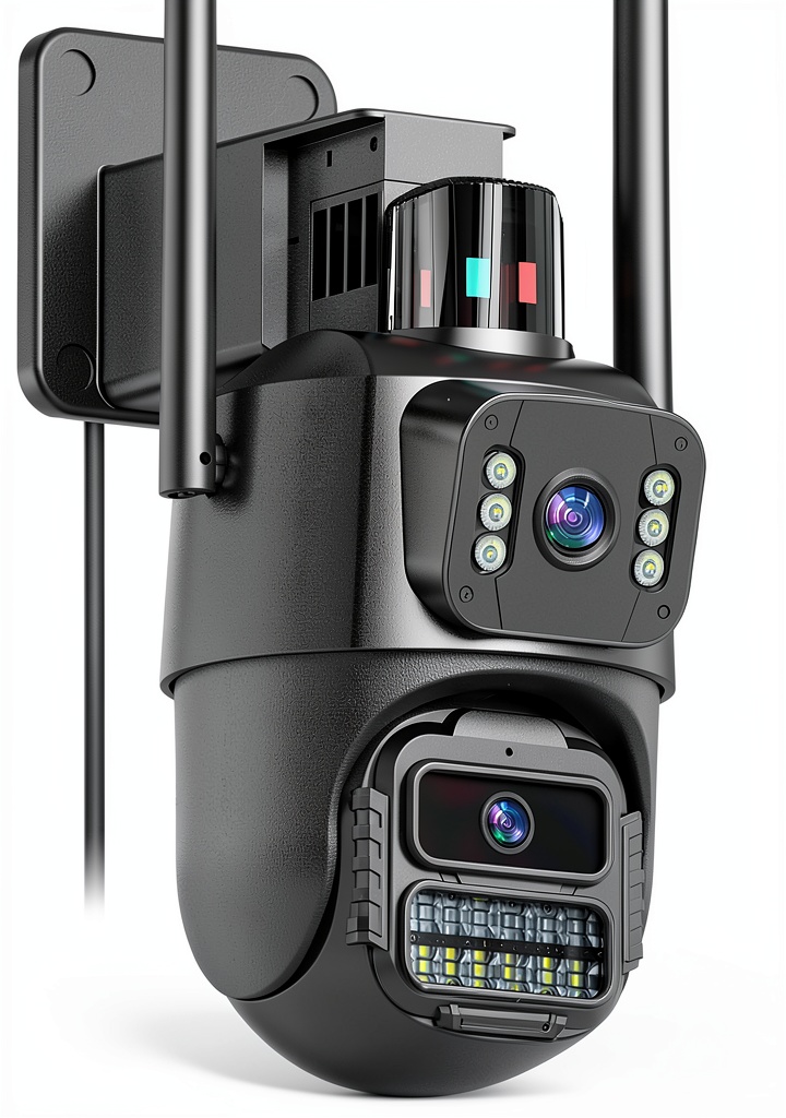 Cluzine S300 security camera mounted on an exterior wall