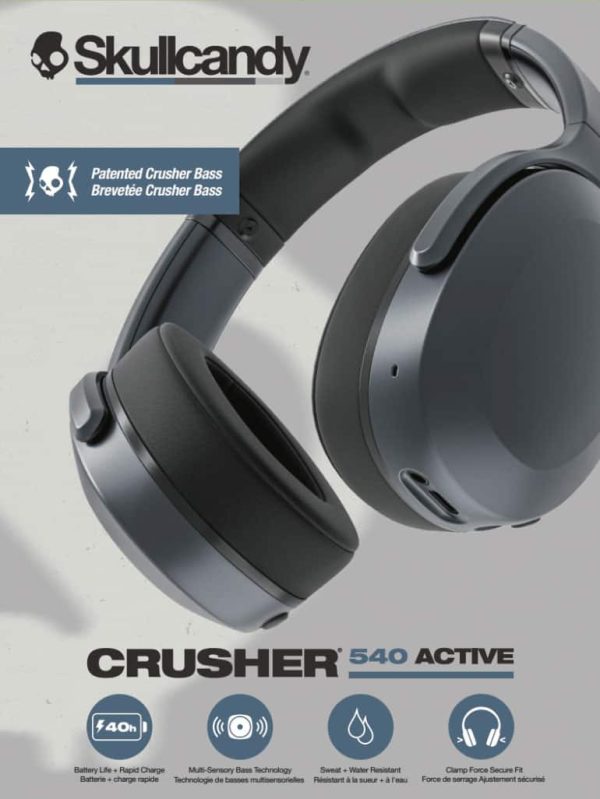Skullcandy Crusher 540 Active Wireless Headphones Bass-3