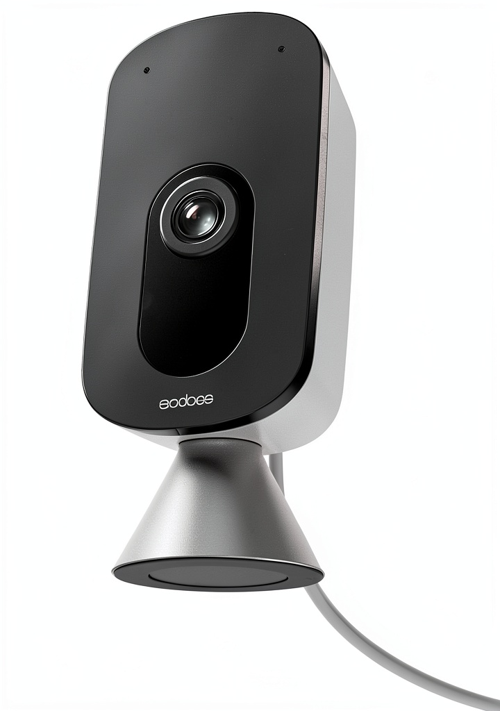 ecobee SmartCamera mounted on a living room wall