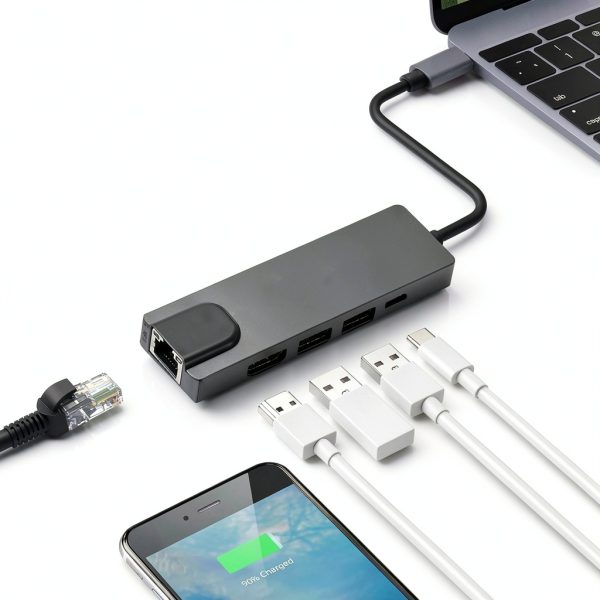 SaharaCase USB C Hub 5 in 1 Aluminum Alloy Docking Station-2
