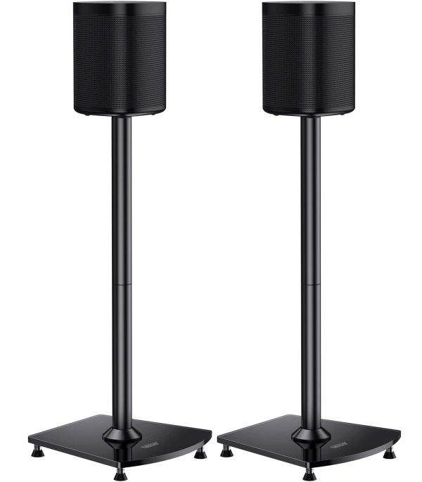 Sonos Speaker Stand Steel Glass Base Cable Management-1
