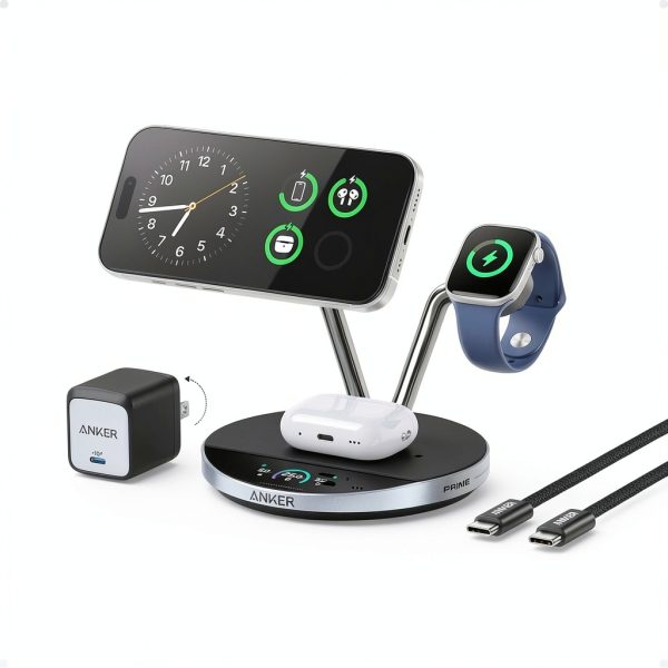 Anker Prime MagSafe 3-in-1 Charging Station Qi2 25W Wireless-0