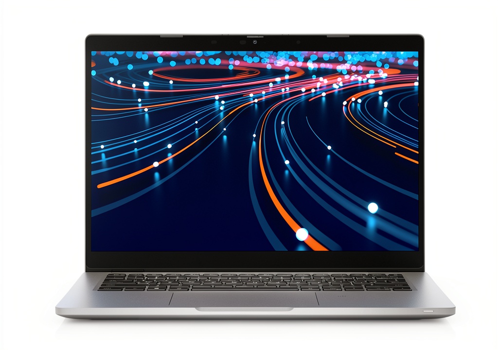 Dell Latitude 5320 2-in-1 laptop in silver finish with touchscreen display