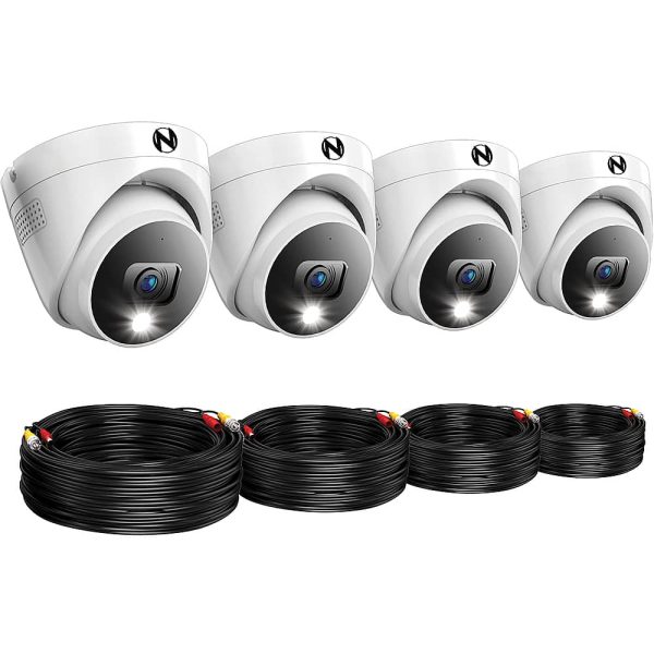 Night Owl 4 Camera Wired 2K Security Dome with 2 Way Audio-3