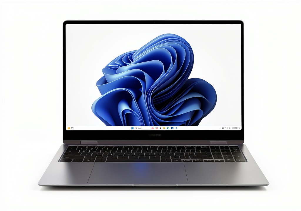 Samsung Galaxy Book4 Pro 360 displaying creative software on its 16-inch AMOLED screen