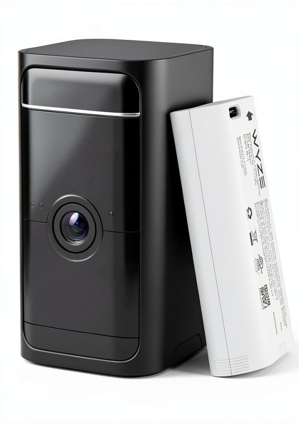 Wyze Battery Cam Pro 2K Outdoor Security Camera Black White-0
