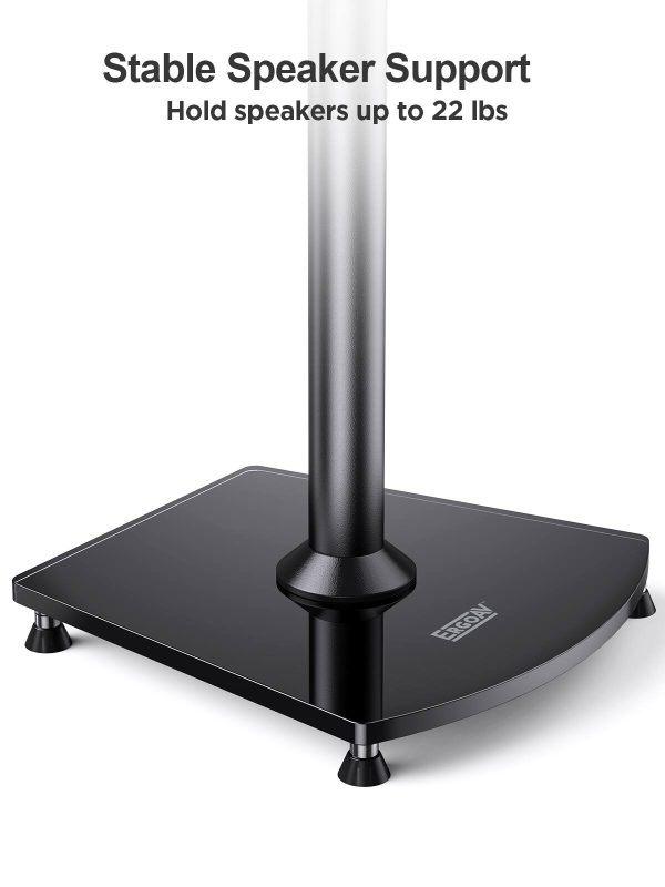 Sonos Speaker Stand Steel Glass Base Cable Management-2