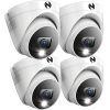 Night Owl 4 Camera Wired 2K Security Dome with 2 Way Audio-0