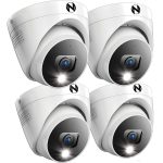 Night Owl 4 Camera Wired 2K Security Dome with 2 Way Audio-0