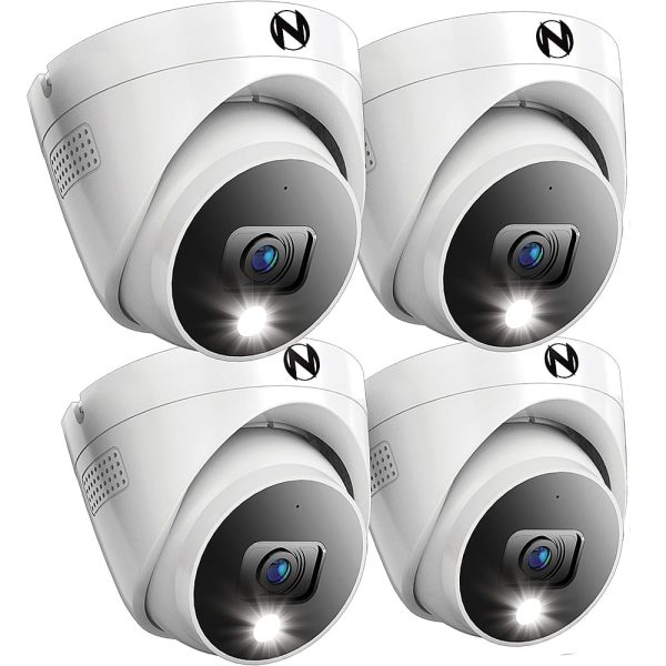 Night Owl 4 Camera Wired 2K Security Dome with 2 Way Audio-0