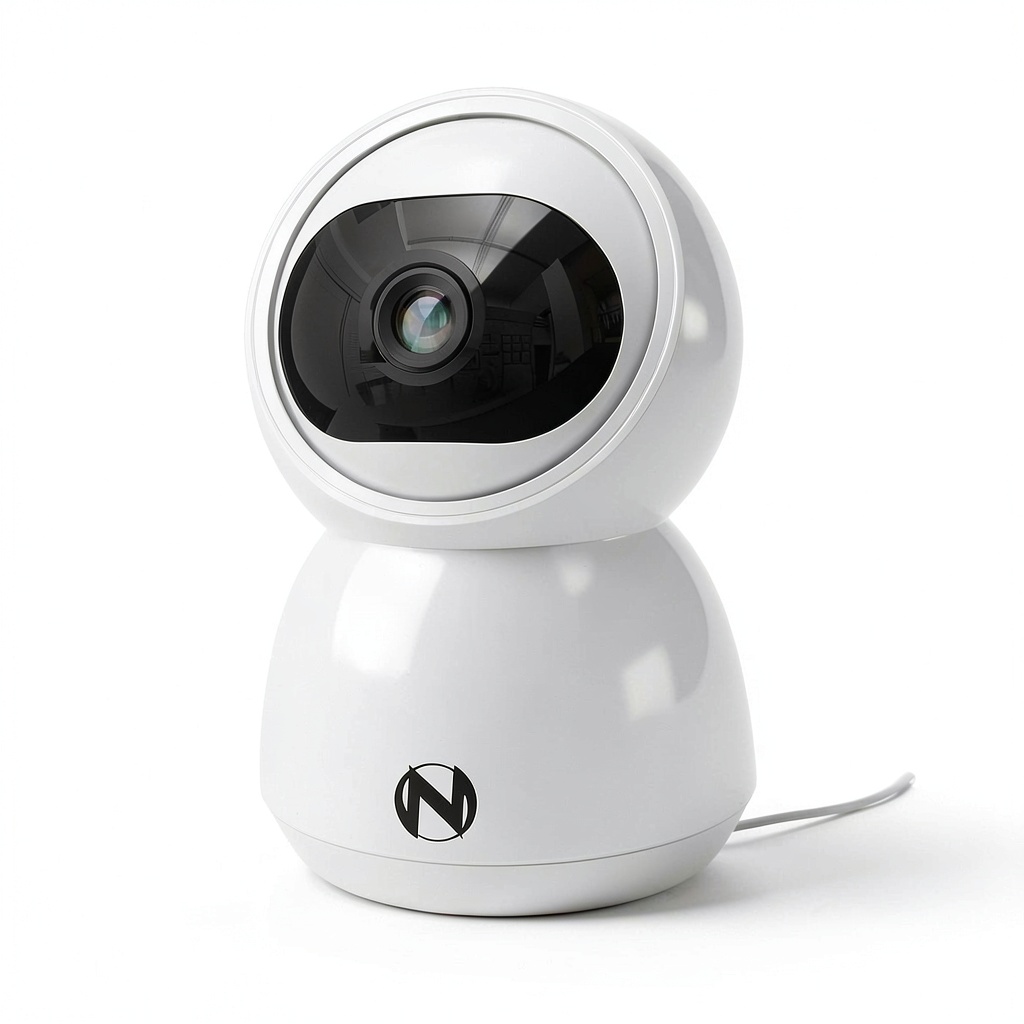 Night Owl Indoor Camera mounted on a wall in a living room
