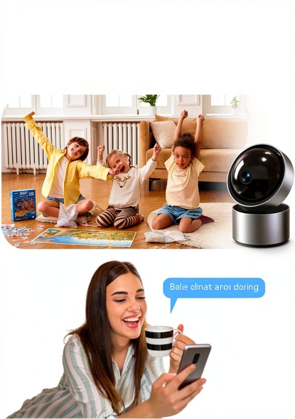 Cluzine 2K Indoor Security Camera 360 View AI Recognition-2
