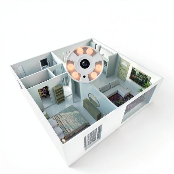 Cluzine 5MP Fisheye POE IP Camera HD Indoor Security-1