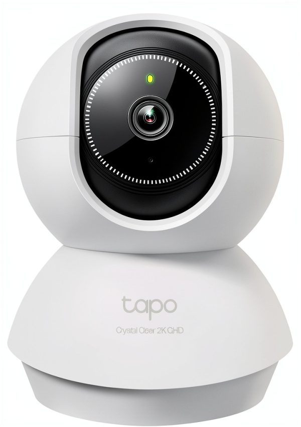 TP Link Tapo 360 Pan Tilt 2K Home Security Camera White-0