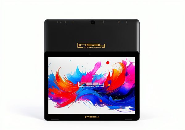 LINSAY 10.1 Inch Octa Core 256GB Android 15 Tablet Green-5
