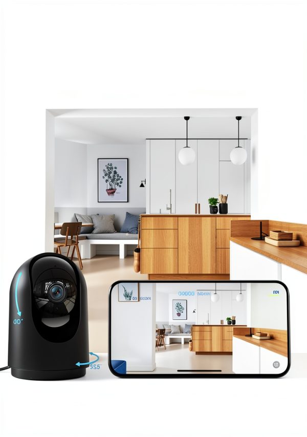 FINEAK 2K Security Camera Indoor Night Vision 2 Way Audio-3