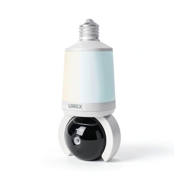 Lorex 2K Smart Lightbulb Camera Pan Tilt Security Home-1