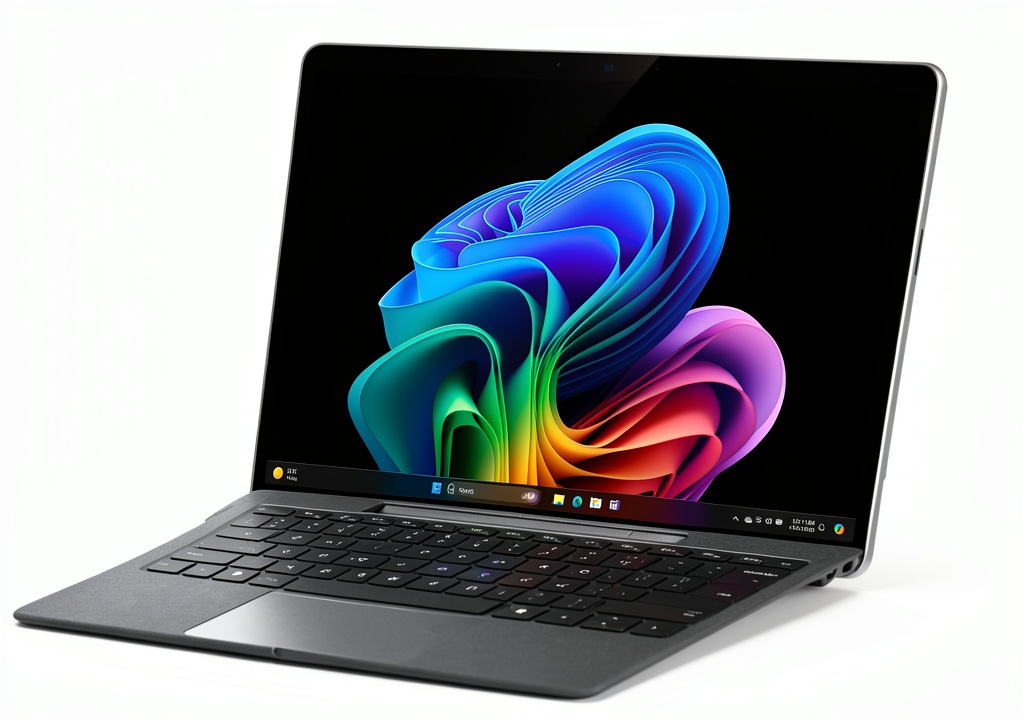 Microsoft Surface Pro 5G Copilot+ PC showing OLED display and sleek design