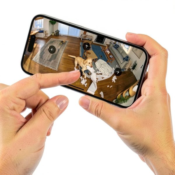 Ring Pan Tilt Indoor Security Cam 360 Coverage Live View-6