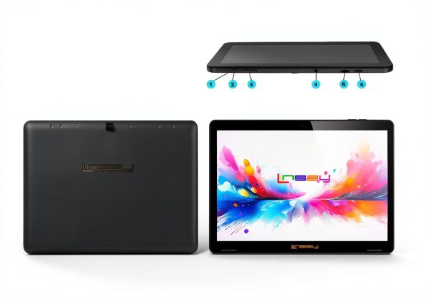 LINSAY 10.1 Inch Android 15 Tablet 256GB SSD Octa Core-6