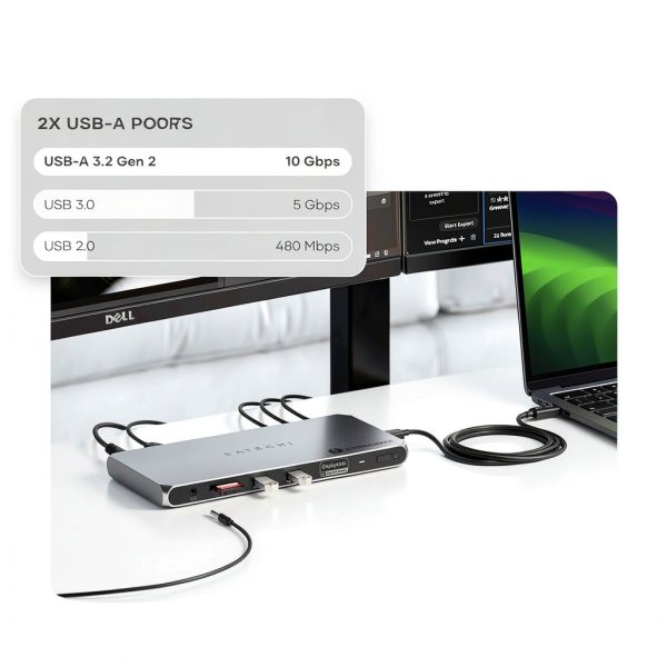 Satechi Thunderbolt 4 Dock Multi Display 40Gbps Data-5