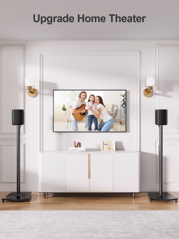 Sonos Speaker Stand Steel Glass Base Cable Management-7