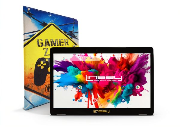 LINSAY 10.1 Inch Octa Core 128GB Android 15 Tablet Gamer-1