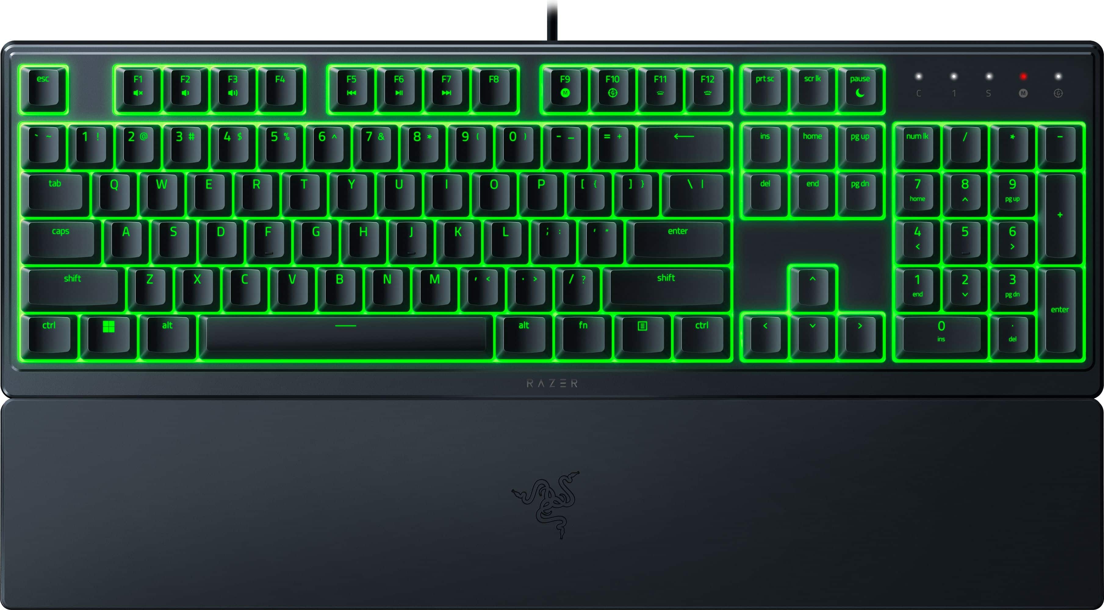 Razer Ornata V3 X keyboard in a home office setup
