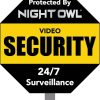 Night Owl Reflective Outdoor Yard Stake Sign Aluminum-0