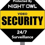 Night Owl Reflective Outdoor Yard Stake Sign Aluminum-0