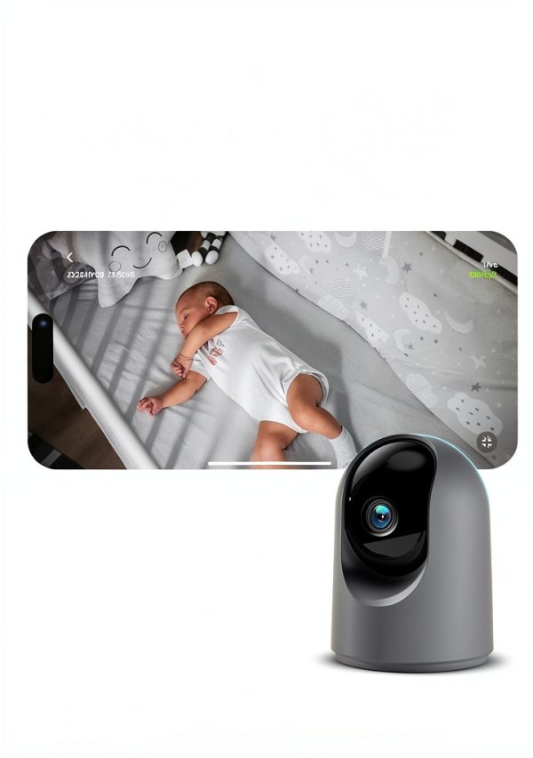 FINEAK Indoor 2K Security Camera Pan Tilt Motion Detection-3