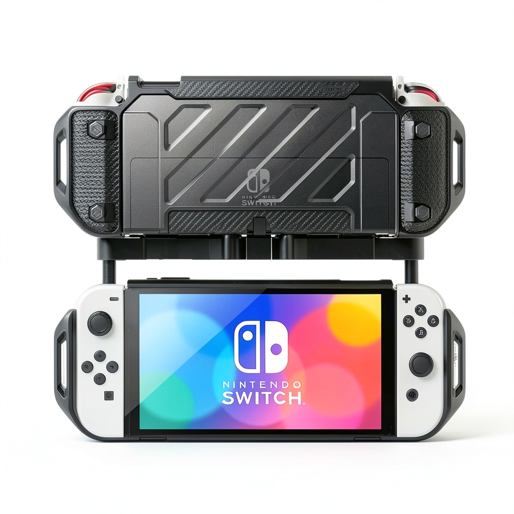 SUPCASE UB Pro Gaming Case installed on Nintendo Switch OLED
