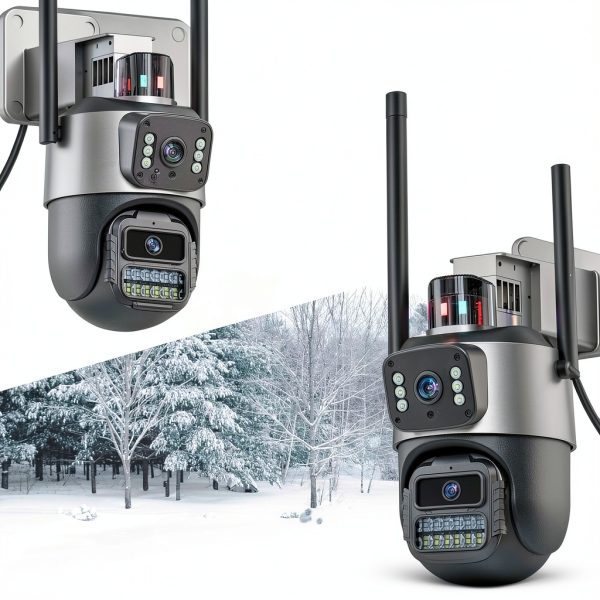 Cluzine 6MP Dual Lens Outdoor Security Camera AI Tracking-2