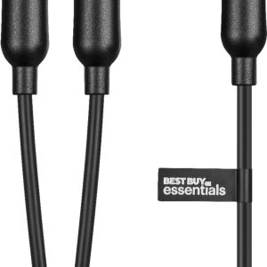 Best Buy RCA Splitter 1 Female to 2 Male 6 Inch Cable-0